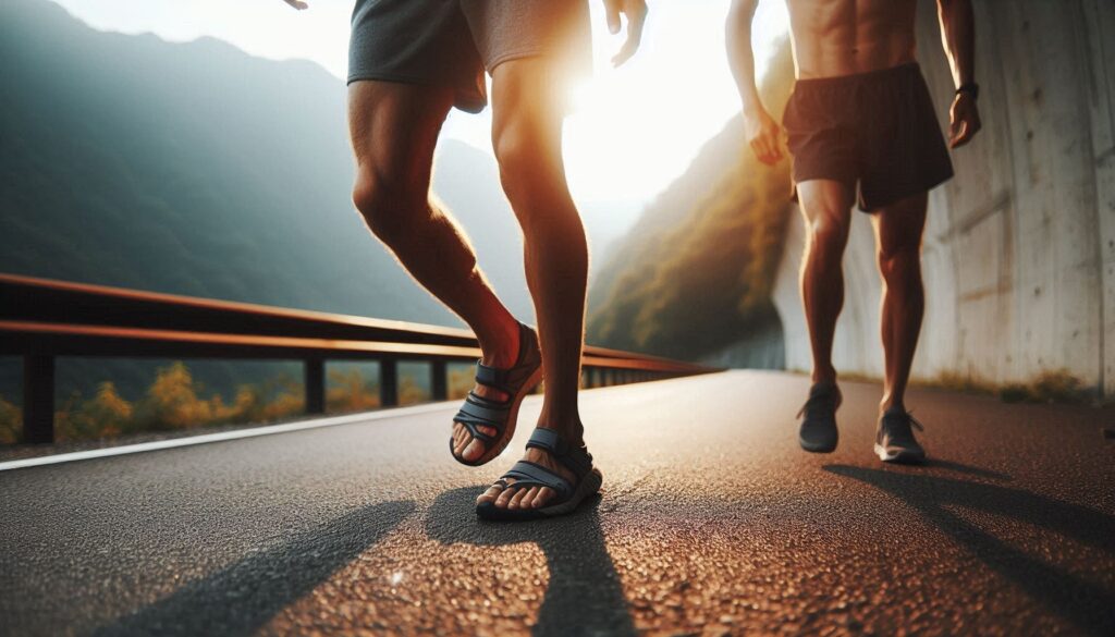 Cuándo usar unas chanclas para correr